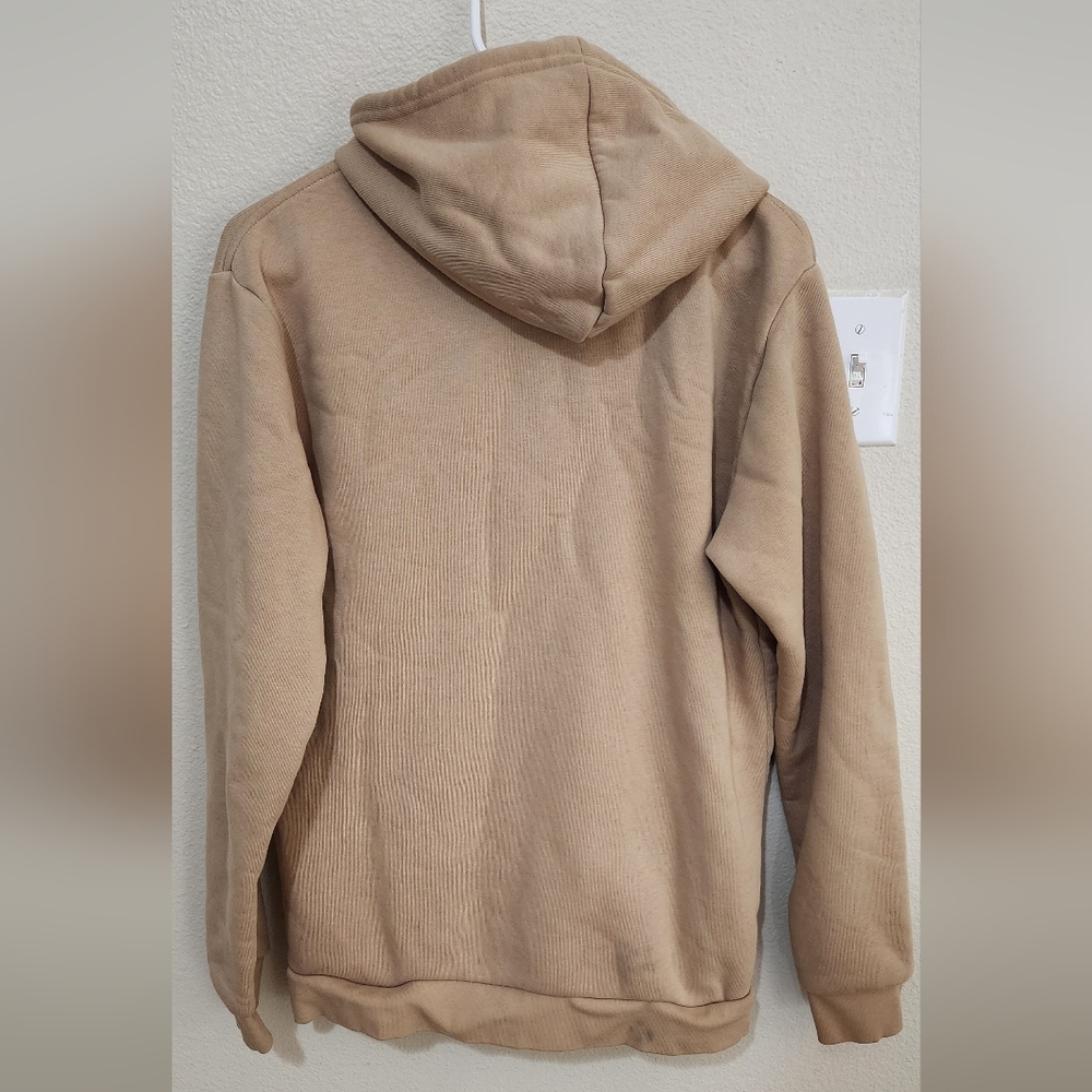 Tan Adidas Sweatshirt Hoodie - Picture 2 of 3